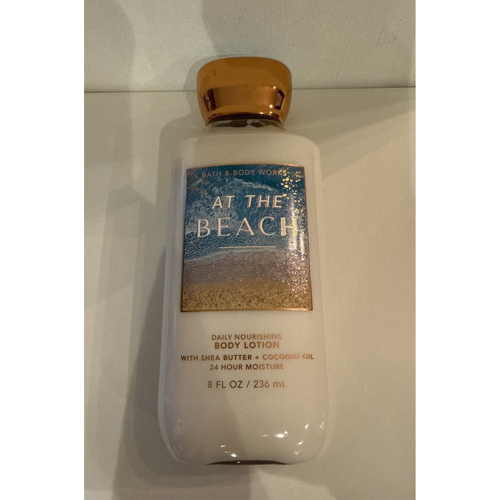 Bath & Body Works AT THE BEACH Shea & Coconut Oil Body Lotion  8 fl oz